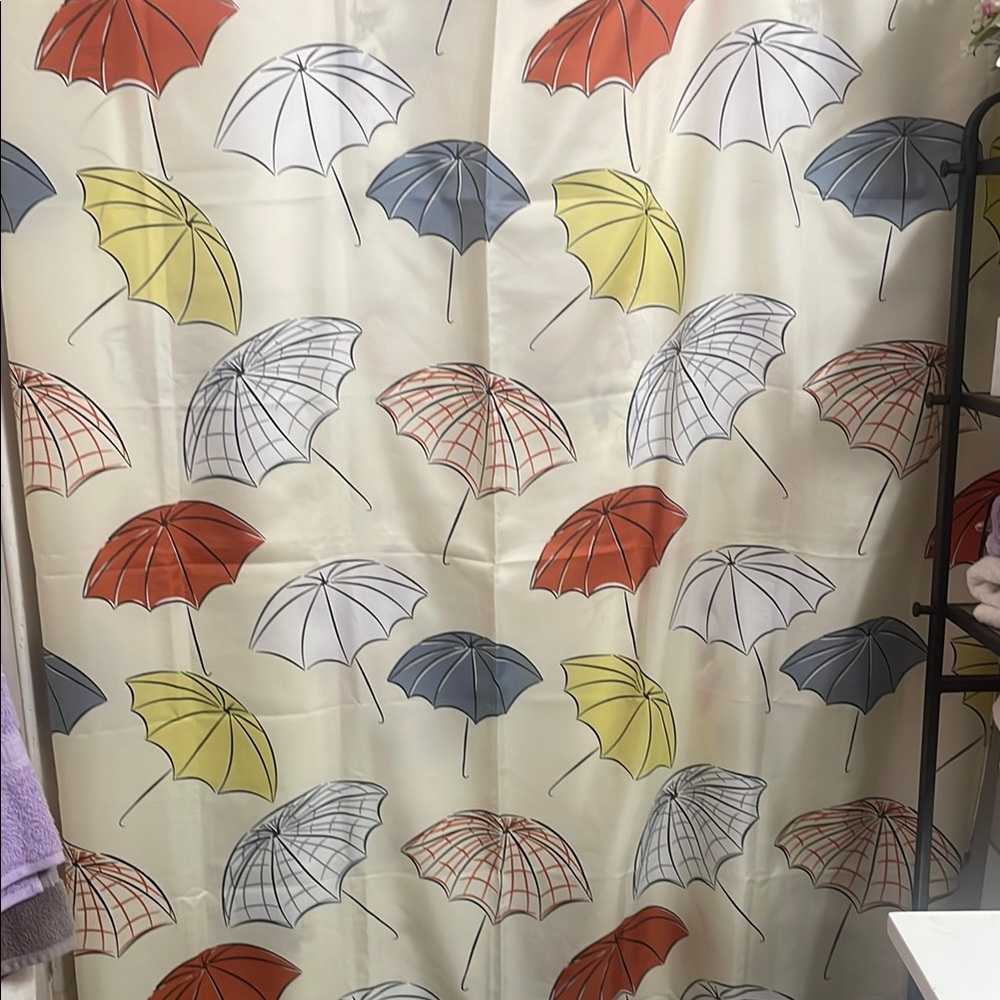 Umbrella shower curtain